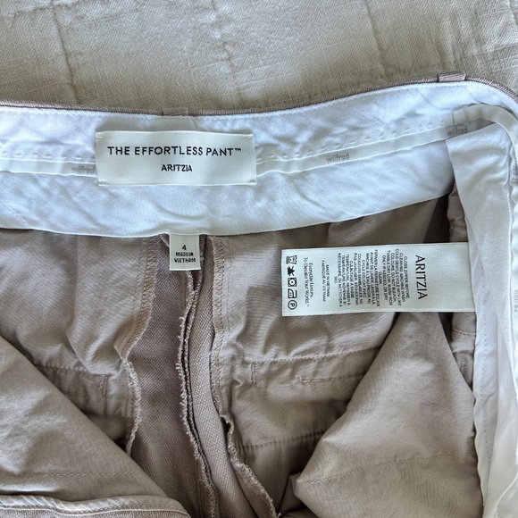 Aritzia The Effortless Pant- CruiseLinen, Color Cairo, Size 4 - Picture 4 of 8